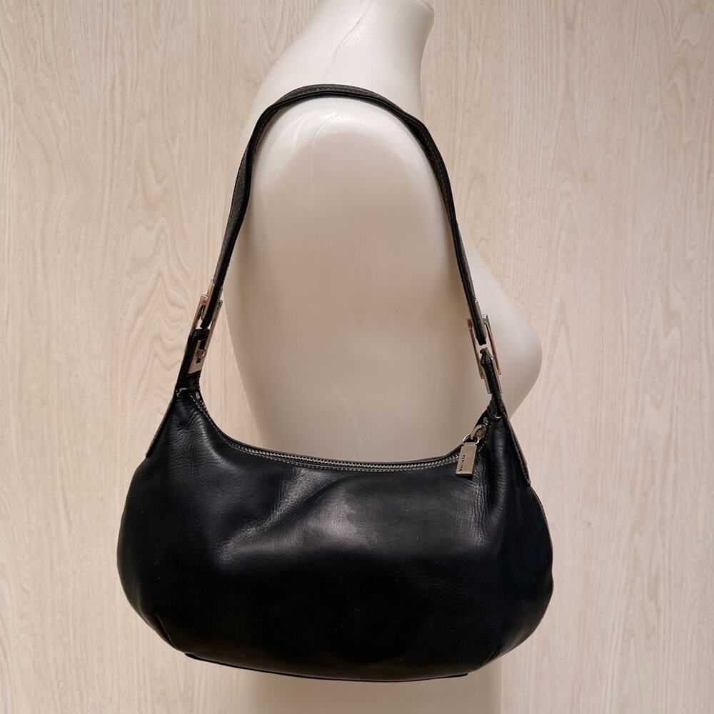 Perlina New York Black butter soft Leather Mini shoulder Bag